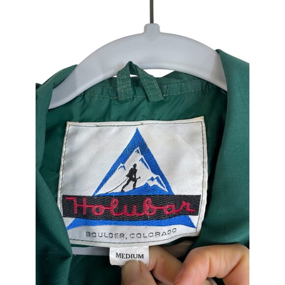 Holubar Green Hooded Outdoor Jacket Medium With Snap Buttons & Pockets - Picture 4 of 10
